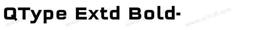 QType Extd Bold字体转换